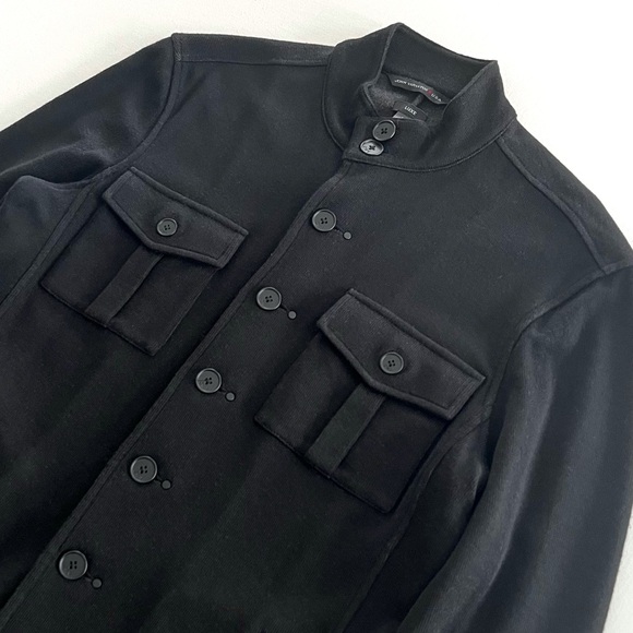 John Varvatos Star U.S.A. Luxe Knit Jacket in Black Size Medium - Picture 9 of 10